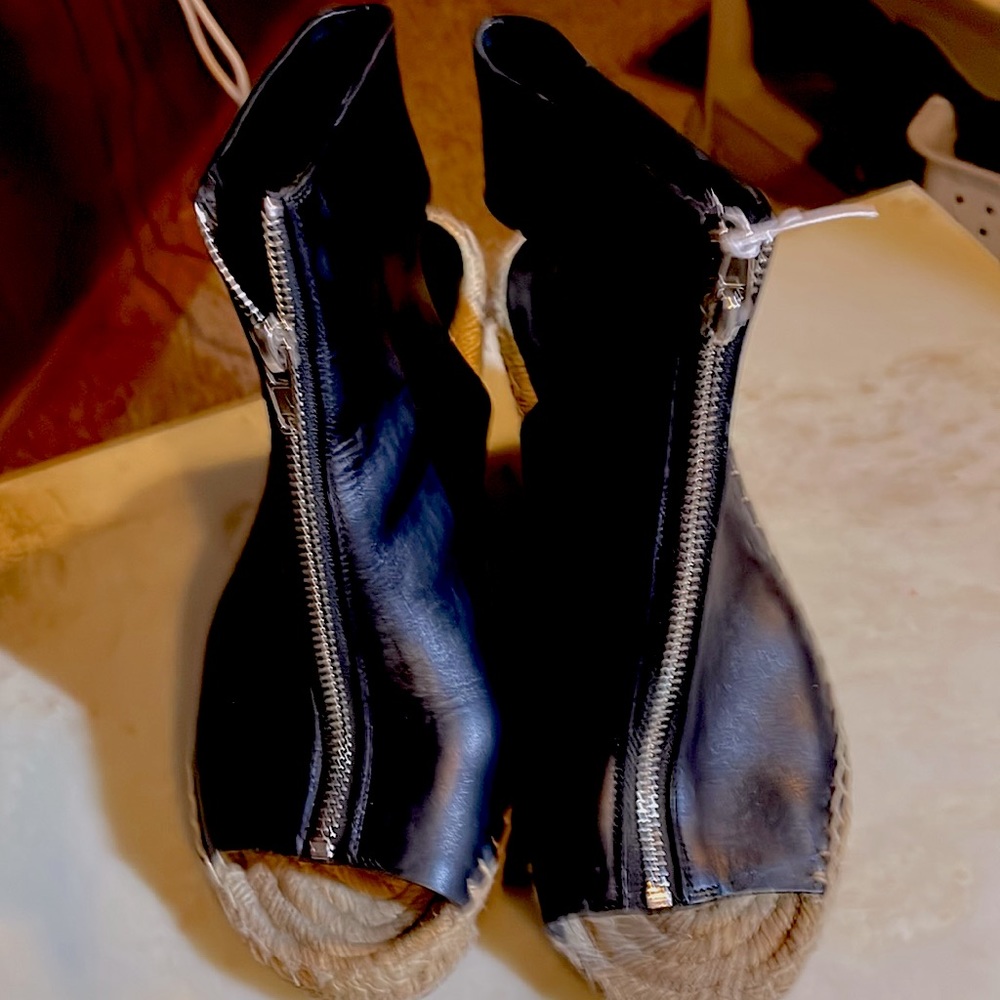 CELINE open toe wedge sandals sz 39/9